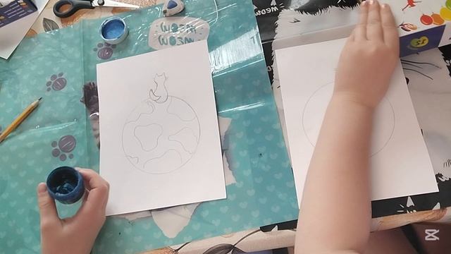 Рисуем кота.Интересно.Красиво,Мило.#Матер-классПоРисованию