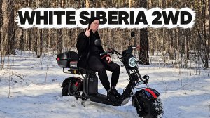 ПОЛНОПРИВОДНЫЙ ЭЛЕКТРОСКУТЕР WHITE SIBERIA 2WD/ОБЗОР/ТЕСТ-ДРАЙВ