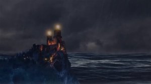Сильный дождь и гроза у моря для быстрого сна и отдыха 🌧️ белый шум