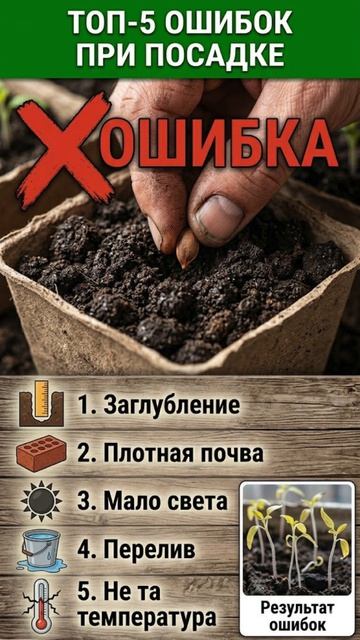 ❌ ТВОЯ РАССАДА УМРЕТ, ЕСЛИ ТЫ ЭТО СДЕЛАЕШЬ!