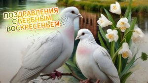 Поздравление с Вербным Воскресеньем! Музыкальная открытка с пожеланиями! 🌿✝️