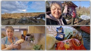 С УТРА ПОЕХАЛИ В МАГАЗИН, А ПОТОМ ГОТОВИЛА БОРЩ С ГАЛУШКОЙ.