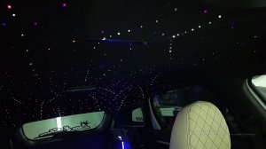 Потолок "Звездно небо" для Lada Vesta с падающими кометами