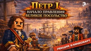 Пётр I: начало правления и Великое посольство | Лекция в Minecraft | MindCube Академия