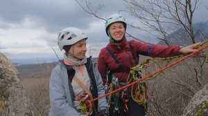 Тренировка скалолазов   из Ставропольской федерации альпинизма  на г. Острой.м-ц март.