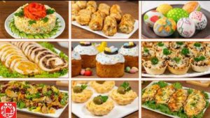 Меню на Пасхальный стол. Готовлю 10 Блюд Кулич, Яйца, Салаты, Закуски и Мясо. Пасхальное Меню