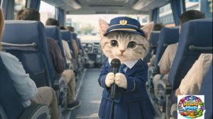 Офисный котик Муги】Репортаж из жизни Муги, который стал гидом в туристическом автобусе 🐱🚌