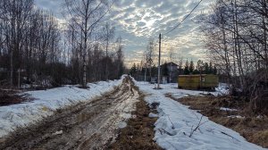 Мартовские дороги на даче