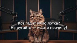 Кот ходит мимо лотка