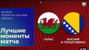 Уэльс — Босния и Герцеговина. Обзор матча. Чемпионат мира 2026, стыковые матчи.