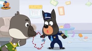 Храбрый шериф Лабрадор, потерялся лебедёнок — познавательный мультфильм.