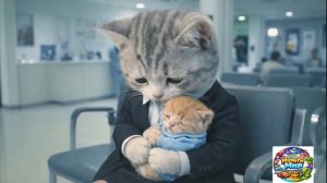 【Офисный котик Муги】 Репортаж о Муги, который сходит с ума, услышав, что Чамару упал в обморок 🚑