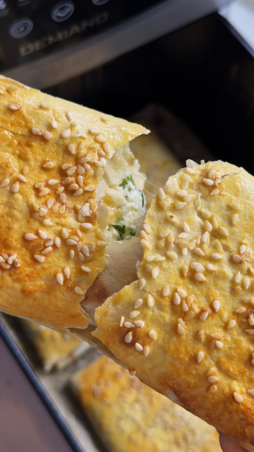 Конвертики с творогом, сыром и шпинатом 🥬🧀