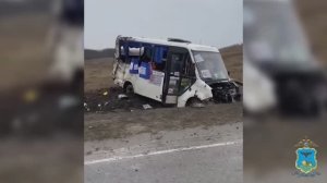 Автобус перевернулся сегодня в старооскольском селе Шаталовка