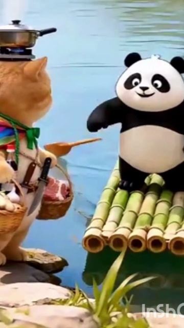 Рыжий кот отправился к больной бабушке.