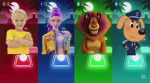 Тайлс Хоп: К-Поп Охотники на Демонов против Мадагаскара, Влада и Ники и Шерифа Лабрадора