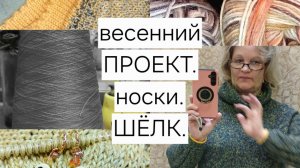 Весенний проект.Носки.Покупка пряжи.Шёлк.