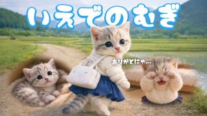 【Офисный котик Муги】Я так люблю маму, ня... Какова же причина, по которой Муги сбежал из дома... 🏠