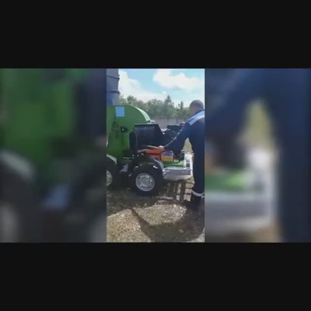 Измельчитель древесины ИД-800П с бензиновым двигателем 37 лс