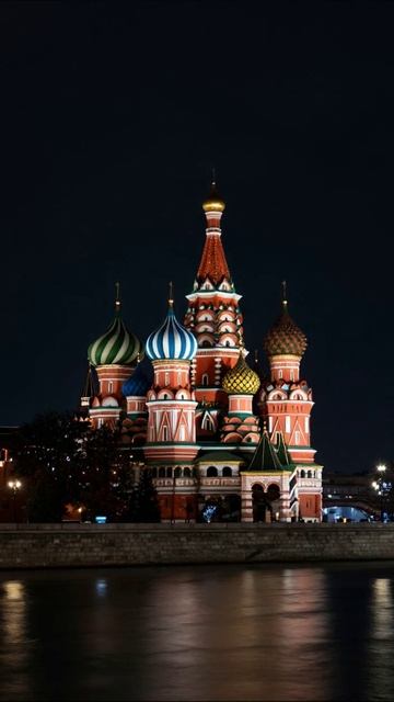 Соборы Москвы: вечерняя магия #Москва #Собор #Ночь