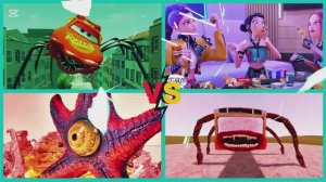 Пожиратель Автобусов против К-Поп Охотников на Демонов и Злого Маккуина ЕХЕ — Тайлс Хоп Битва