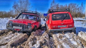 КОВАРНЫЙ СНЕГ ПРОТИВ НИВ И УАЗА! БИТВА ЛЕБЁДОК!