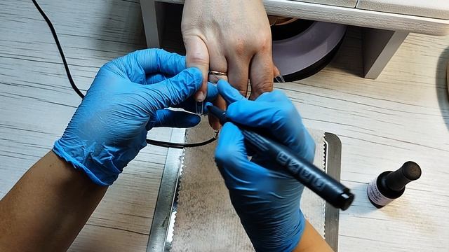 «Грызун» Полное наращивание 🔥 #маникюр #наращиваниегрызуну #маникюрмосква #жуковский #ногти