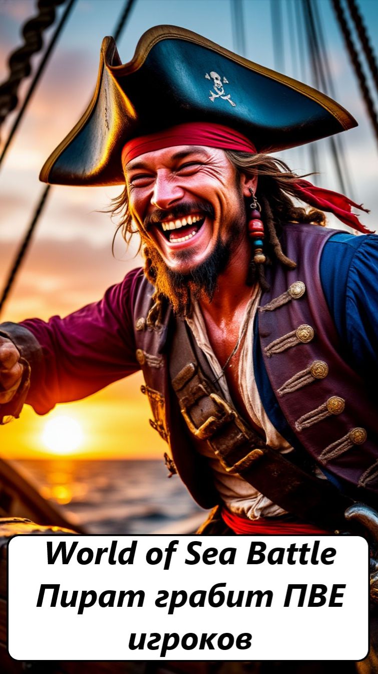 World of Sea Battle Пират грабит ПВЕ игроков