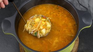 ВСЕ готовят этот  суп из свежей КАПУСТЫ!  Не пропусти рецепт!