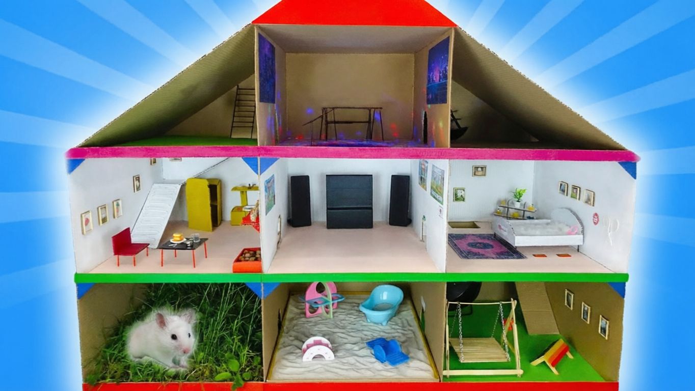 Гигантский Картонный Дом для Хомяка 🐹🤩👍