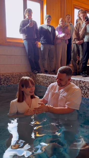 Как прошло крещение в нашей церкви 🙏 #крещение #церковь #вера #бог #иисус #христианство #shorts