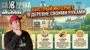 Как сделать БЫСТРЫЙ интернет в деревне или на даче своими руками. Инструкция. ЖКВ Саморучка