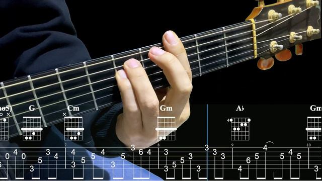 ИГРА АККОРДАМИ на Гитаре 006. Уроки Гитары. Аккорды и табы для Гитары Guitar B28