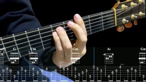 ИГРА АККОРДАМИ на Гитаре 006. Уроки Гитары. Аккорды и табы для Гитары Guitar B28