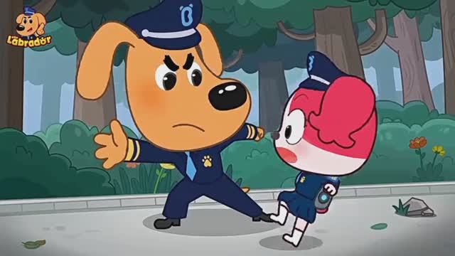 Храбрый шериф Лабрадор: не подходите к оборванным электрическим проводам (познавательный мультфильм)