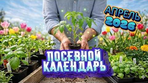 Когда высаживать рассаду в апреле 2026? Лунный календарь посадок + лучшие дни для грунта