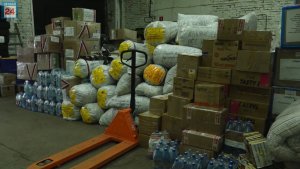 Очередные 40 тонн гуманитарной помощи  бойцам спецоперации отправились из Хакасии за ленточку