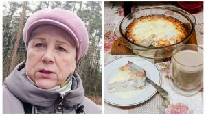 "Жизнь на пенсии".. Прогулялась и решила испечь творожно рисовую запеканку.