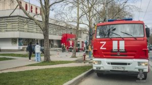 Как в кино: севастопольские пожарные МЧС России провели учения в кинотеатре «Москва»