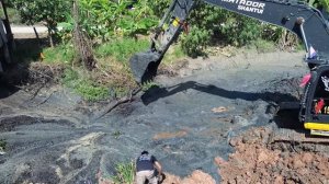 Finally Huge Mud Pond Fill Completely by Operators SHANTUI Bulldozer & Excavator, SINOTRUK Trucks