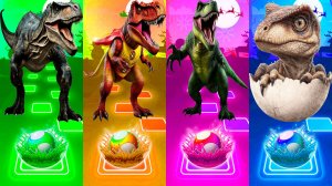 Coffin Dance Динозавры 376 уровень - Мультики про Динозавров | МУЛЬТФИЛЬМЫ ДИНОЗАВРЫ в Tiles Hop