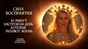 10 минут настроя Автора своей жизни, обязательно попробуй