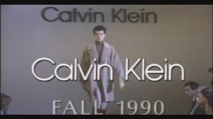 Показ женской коллекции Calvin Klein осень-зима 1990-1991