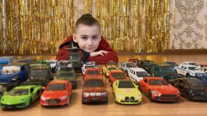 Даник с папой играют в машинки - ОБЗОР МАШИНОК