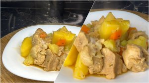 Тушеный картофель с мясом
