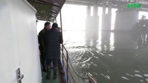 Временные строительные конструкции под Бельским мостом демонтируют