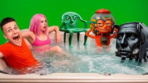 Я кинул в ванну бомбочки BRAINROT: KURKUR, POT HOTSPOT, Bicicleteira!!!