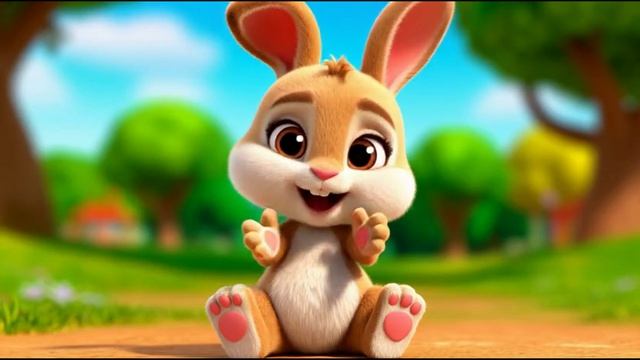 👉 ЗАЙКА ПРЫГ-ПРЫГ 🐰. Супер песенка для малышей. Хлопай и топай!