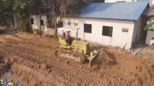 Ep02.Nice Action,Mighty incredible By Bulldozer Pushing Soil Clear Trash in water To Build New Road