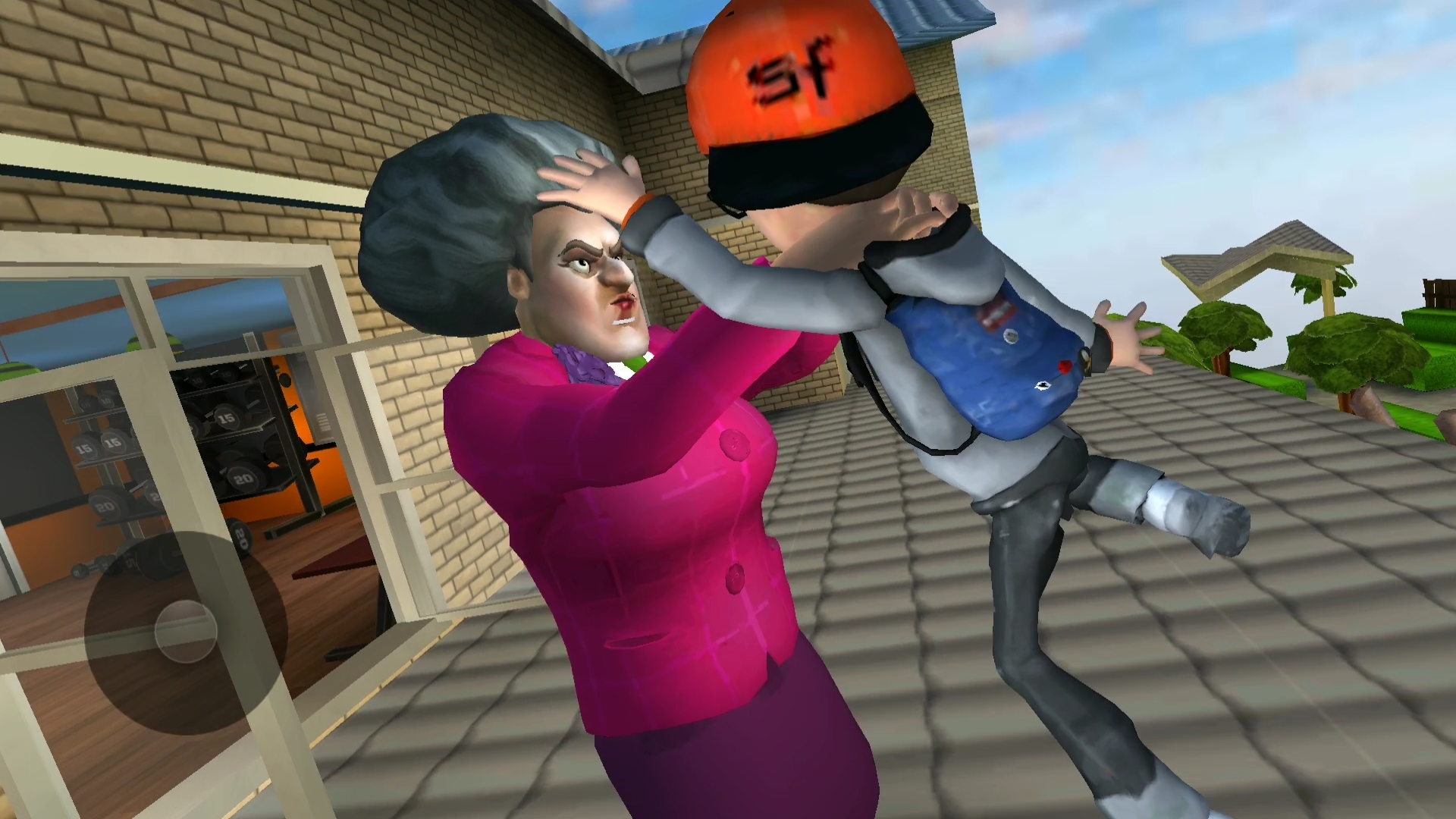 Играю в Scary Teacher 3D. Освобождение кота смотреть онлайн